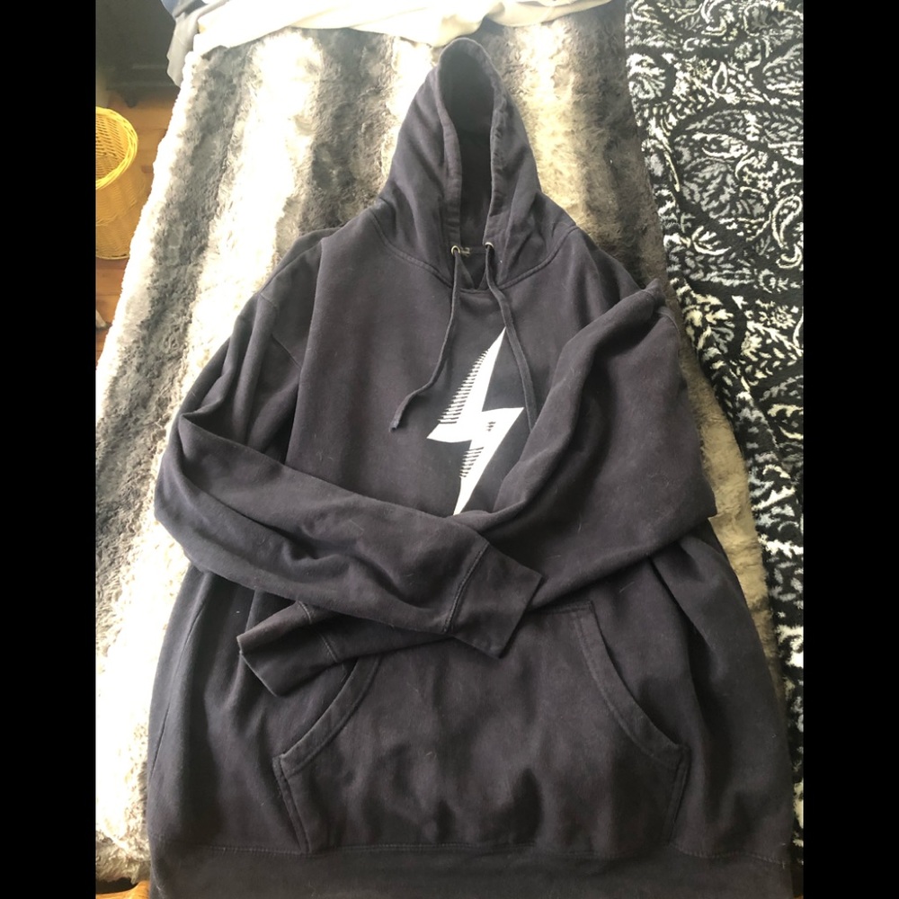 Flash logo hoodie navy blue